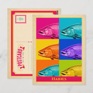 Haines ansichtkaart Alaska zalm vintage Briefkaart