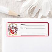 Haines Family Crest Etiket (Insitu)