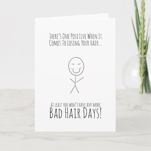 Hair After Chemo Funny Card Kaart (Voorkant)