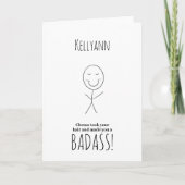 Hair After Chemo Funny Card Kaart (Voorkant)