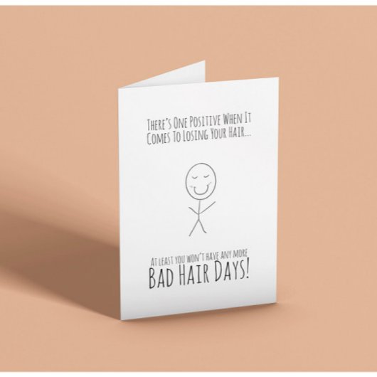 Hair After Chemo Funny Card Kaart