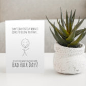 Hair After Chemo Funny Card Kaart