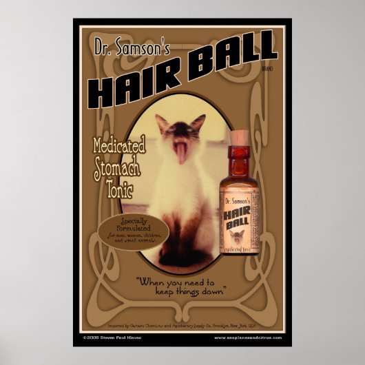 Hair Ball Tonic poster (Voorkant)