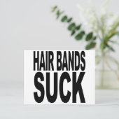 Hair Bands Suck Briefkaart (Staand voorkant)