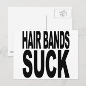 Hair Bands Suck Briefkaart (Voorkant / Achterkant)