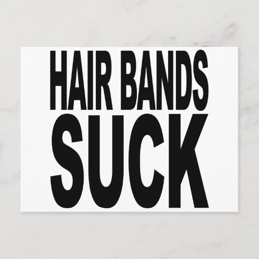Hair Bands Suck Briefkaart (Voorkant)
