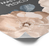 Hair Beauty Salon Beautician Menu Price Poster (Hoek)