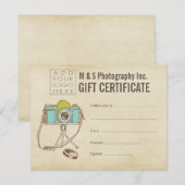 Hair Beauty Salon Gift Certificate Sjabloon (Voorkant / Achterkant)