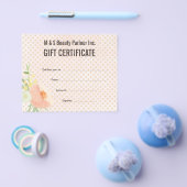 Hair Beauty Salon Gift Certificate Sjabloon Flyer (Enkel)