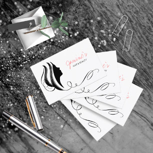 Hair & Beauty Silhouette Black ID873 Visitekaartje