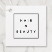 HAIR + BEAUTY stylist business promotion label (Voorkant)