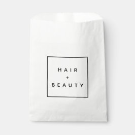 HAIR & BEAUTY stylist elegant logo cadeautas Bedankzakje