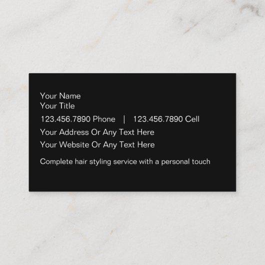 Hair Beauty Visitekaartjes (Achterkant)