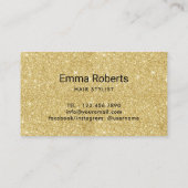 Hair Blow Dry Bar Modern Gold Salon Loyalty (Achterkant)