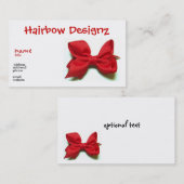 Hair Bow-Visitekaartje Visitekaartje (Voorkant / Achterkant)