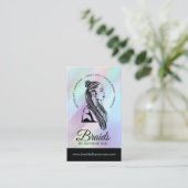 Hair Braider | Braid Stylist | Hair Salon Holo Visitekaartje (Staand voorkant)