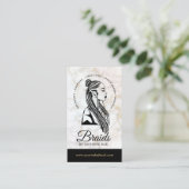 Hair Braider Braiding Salon Braid Stylist Marmer B Visitekaartje (Staand voorkant)