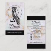 Hair Braider - Braids - Braiding - Stylist - Salon Visitekaartje (Voorkant / Achterkant)