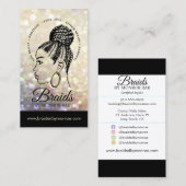 Hair Braider - Braids - Braiding - Stylist - Salon Visitekaartje (Voorkant / Achterkant)