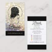 Hair Braider - Braids - Braiding - Stylist - Salon Visitekaartje (Voorkant / Achterkant)