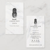 Hair Braider Braids Haarstylist Luxe Marble  Visitekaartje (Voorkant / Achterkant)