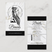 Hair Braider Braids Stylist Salon Visitekaartje (Voorkant / Achterkant)