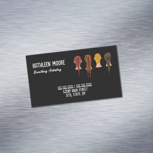 Hair Braider Magnetisch Visitekaartje (Voorbeeld)