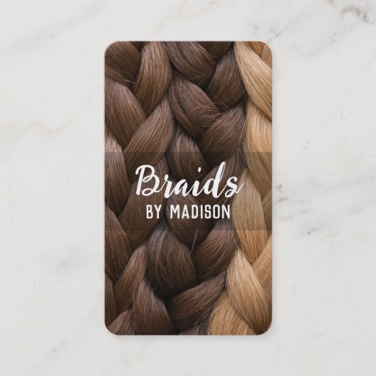 Hair Braider Visitekaartje (Voorkant)