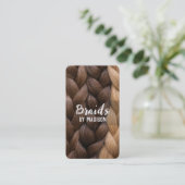 Hair Braider Visitekaartje (Staand voorkant)