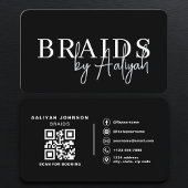Hair Braiding Booking QR Code Visitekaartje