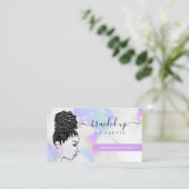 Hair Braiding Braider Stylist Pastel Clouds Visitekaartje (Staand voorkant)