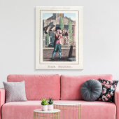 Hair Brooms, Shoreditch Church Canvas Afdruk (Insitu (Woonkamer))