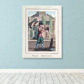 Hair Brooms, Shoreditch Church Canvas Afdruk (Insitu (Houten vloer))