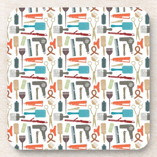 Hair Care Patroon Bier Onderzetter (Voorkant)