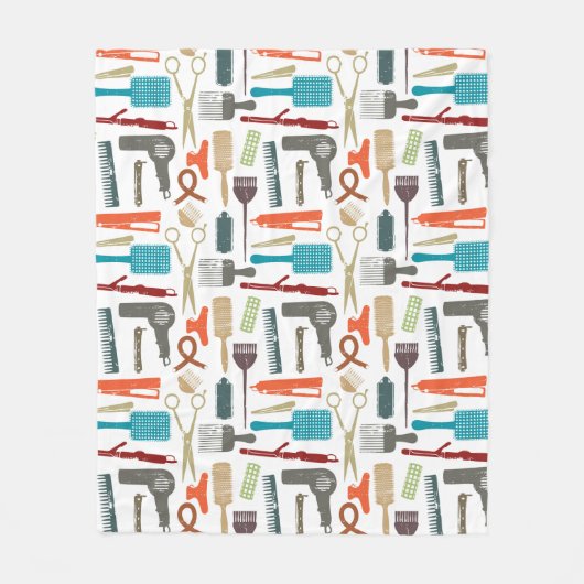 Hair Care Patroon Fleece Deken (Voorkant)