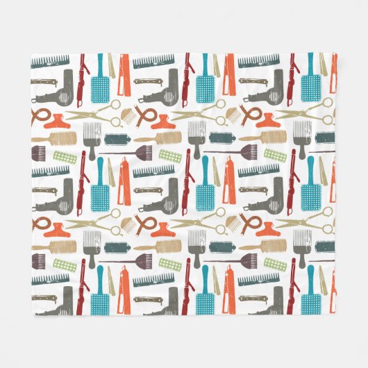 Hair Care Patroon Fleece Deken (Voorkant (Horizontaal))