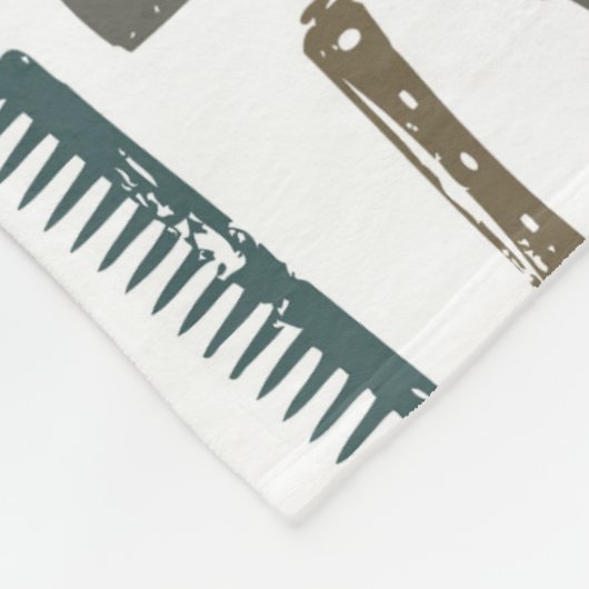 Hair Care Patroon Fleece Deken (Hoek)