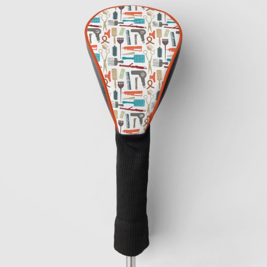 Hair Care Patroon Golfheadcover (Voorkant)