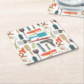 Hair Care Patroon Kartonnen Onderzetters (Schuin)