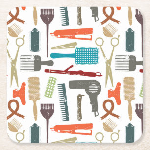 Hair Care Patroon Kartonnen Onderzetters