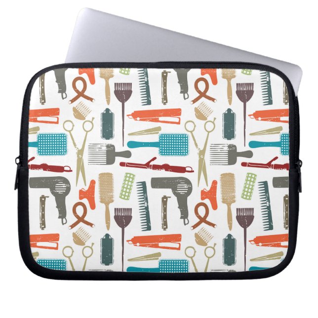 Hair Care Patroon Laptop Sleeve (Voorkant)