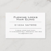 Hair Clinic Afspraakkaart Visitekaartje (Voorkant)