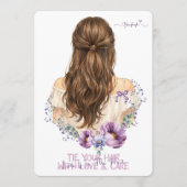 Hair Clip & Scrunchie Display Card  Floral Boutiqe Feestdagenkaart (Voorkant)