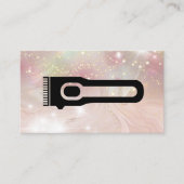 Hair Clipper | Barber | Star Dust Glow Bokeh Visitekaartje (Voorkant)