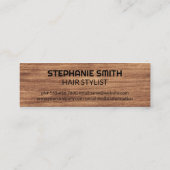 Hair Clipper | Barber Stylist | Houtkorrels Mini Visitekaartje (Achterkant)