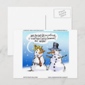Hair Club for Snowmen Funny Kerstmis Feestdagenkaart (Voorkant / Achterkant)