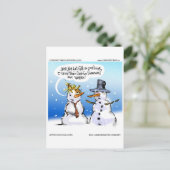 Hair Club for Snowmen Funny Kerstmis Feestdagenkaart (Staand voorkant)