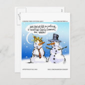 Hair Club for Snowmen Funny Kerstmis Feestdagenkaart (Voorkant / Achterkant)
