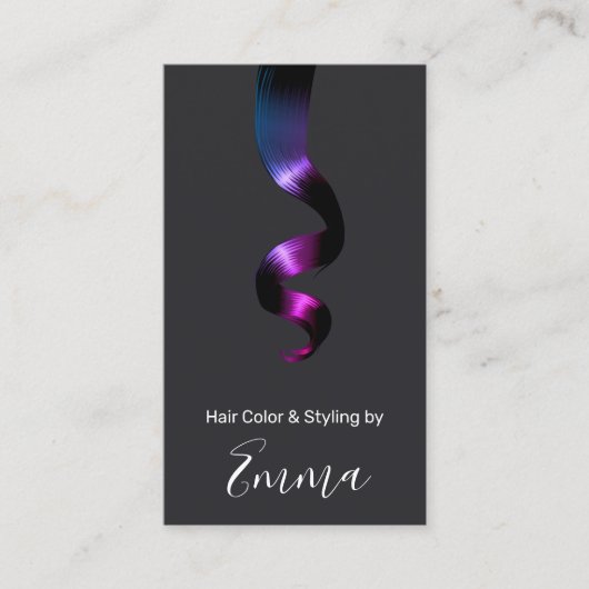 Hair Colorist Stylist Salon Visitekaartje (Voorkant)