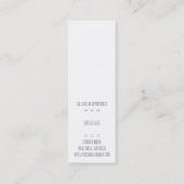 Hair Cosmetology Barber Salon Mini Visitekaartje (Achterkant)